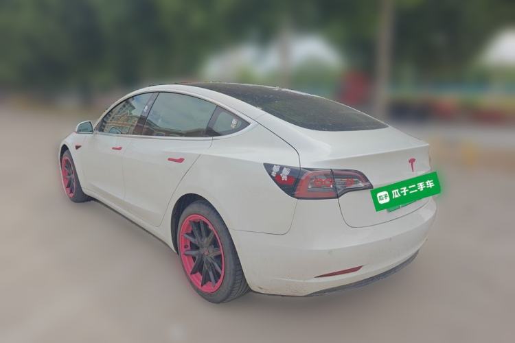 Used Tesla Model 3 2019 Standard Range Rear-Wheel Drive Upgraded Version (52 kWh) Rear Left 45 Deg