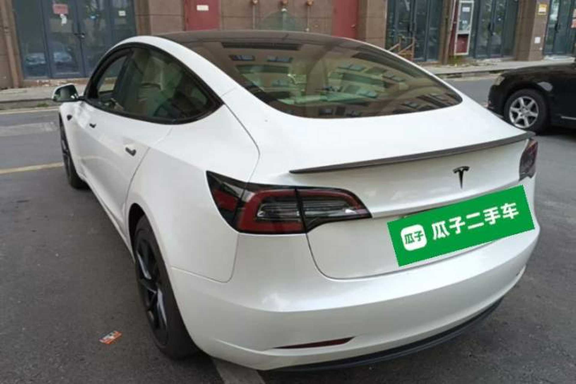 Used Tesla Model 3 2019 Performance High-Performance All-Wheel-Drive Version Rear Left 45 Deg