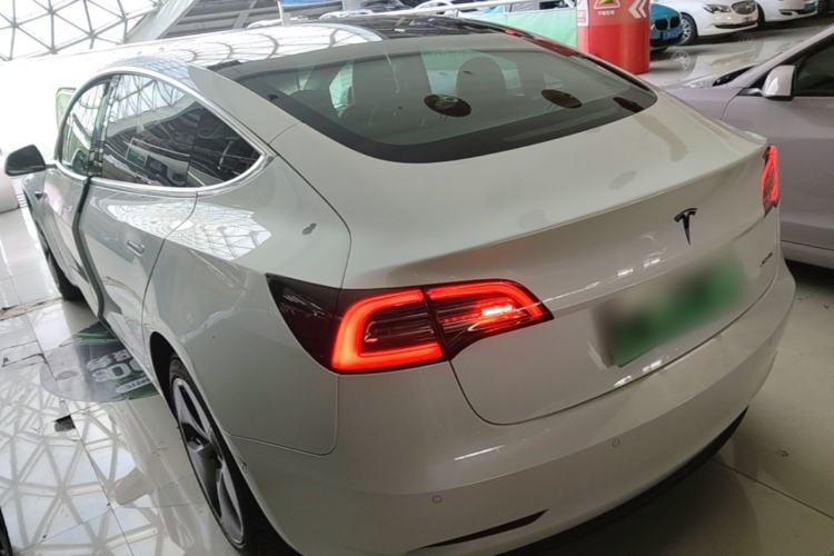 Used Tesla Model 3 2019 Long-Range All-Wheel-Drive Version Rear Left 45 Deg