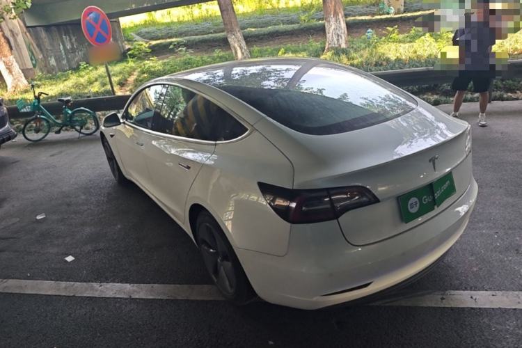 Used Tesla Model 3 2019 Standard Range Rear-Wheel Drive Upgraded Version (60 kWh) Rear Left 45 Deg
