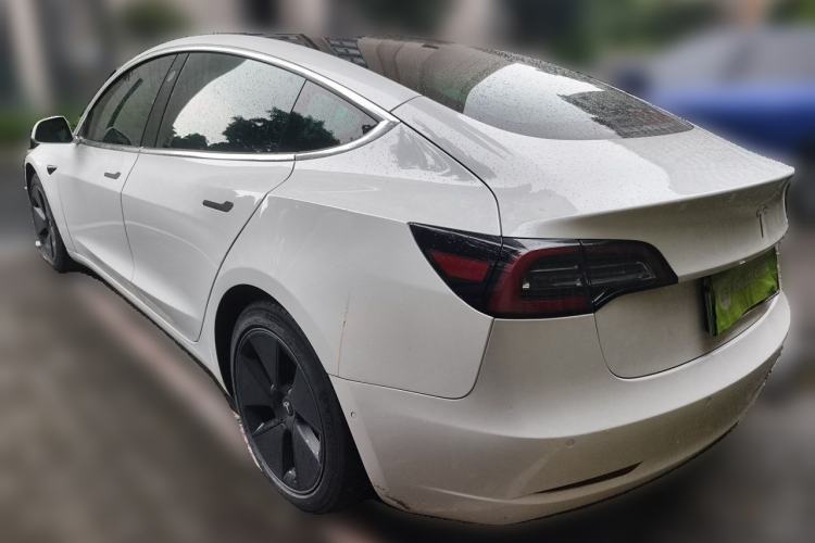 Used Tesla Model 3 2019 Long-Range Rear-Wheel-Drive Version Rear Left 45 Deg