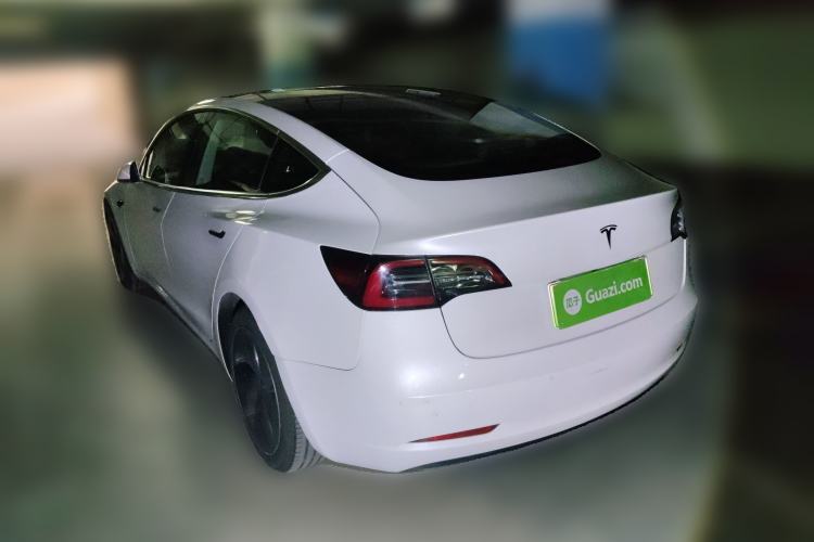 Used Tesla Model 3 2019 Long-Range Rear-Wheel-Drive Version Rear Left 45 Deg