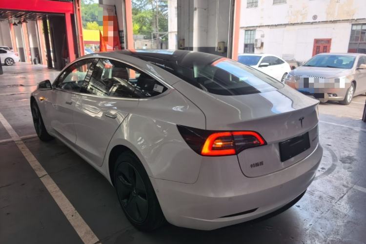 Used Tesla Model 3 2019 Standard Range Rear-Drive Upgraded Version Rear Left 45 Deg