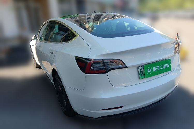 Used Tesla Model 3 2019 Standard Range Rear-Wheel Drive Upgraded Version (52 kWh) Rear Left 45 Deg