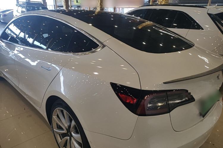 Used Tesla Model 3 2019 Standard Range Rear-Drive Upgraded Version Rear Left 45 Deg