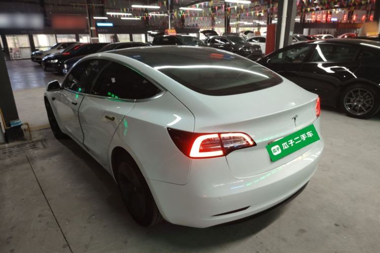 Used Tesla Model 3 2019 Standard Range Rear-Wheel Drive Upgraded Version (60 kWh) Rear Left 45 Deg
