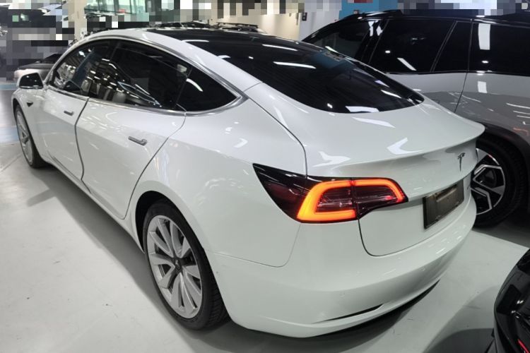 Used Tesla Model 3 2019 Long-Range All-Wheel-Drive Version Rear Left 45 Deg