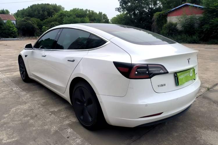 Used Tesla Model 3 2019 Standard Range Rear-Drive Upgraded Version Rear Left 45 Deg
