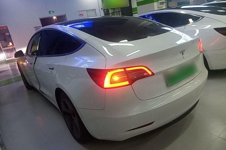 Used Tesla Model 3 2019 Long-Range Rear-Wheel-Drive Version Rear Left 45 Deg