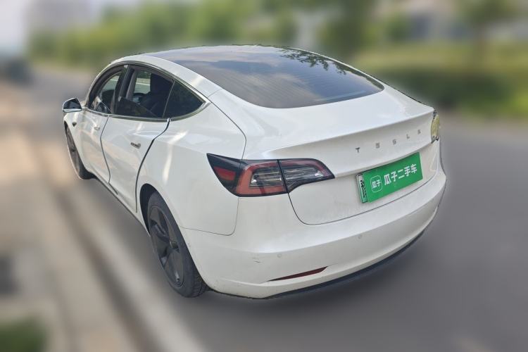 Used Tesla Model 3 2019 Long-Range Rear-Wheel-Drive Version Rear Left 45 Deg