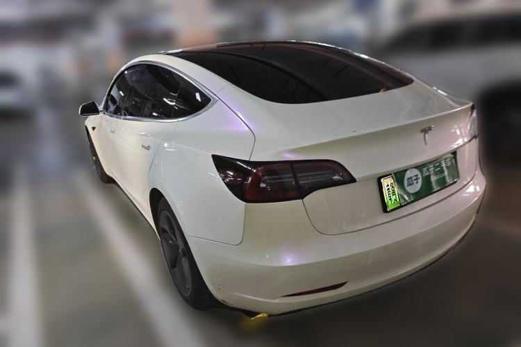Used Tesla Model 3 2019 Standard Range Rear-Wheel Drive Upgraded Version (60 kWh) Rear Left 45 Deg