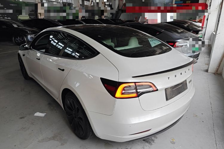 Used Tesla Model 3 2019 Standard Range Rear-Wheel Drive Upgraded Version (60 kWh) Rear Left 45 Deg
