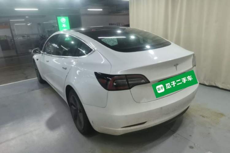 Used Tesla Model 3 2019 Standard Range Rear-Wheel Drive Upgraded Version (60 kWh) Rear Left 45 Deg