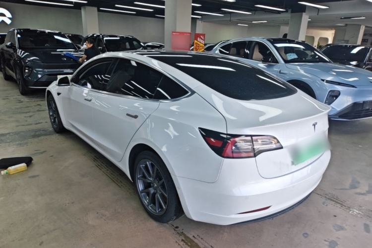 Used Tesla Model 3 2019 Long-Range Rear-Wheel-Drive Version Rear Left 45 Deg