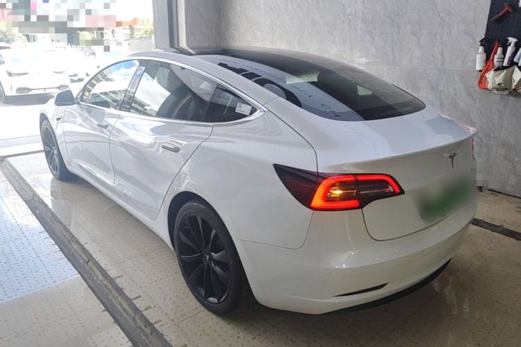Used Tesla Model 3 2019 Standard Range Rear-Drive Upgraded Version Rear Left 45 Deg