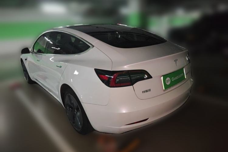 Used Tesla Model 3 2019 Standard Range Rear-Drive Upgraded Version Rear Left 45 Deg