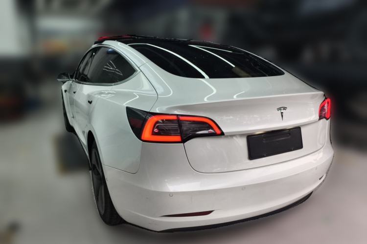 Used Tesla Model 3 2019 Long-Range Rear-Wheel-Drive Version Rear Left 45 Deg