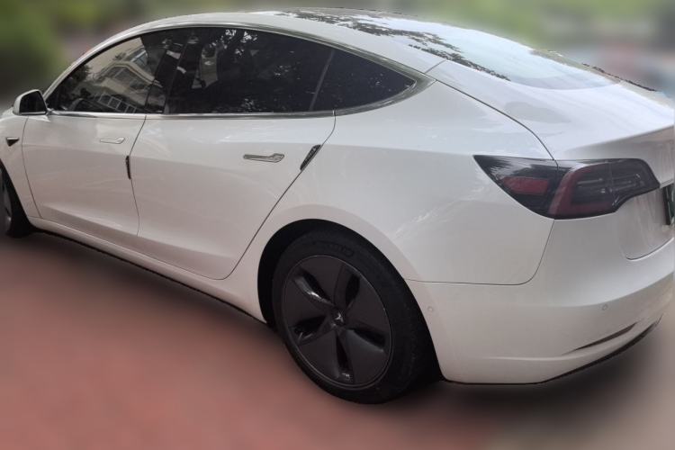 Used Tesla Model 3 2019 Standard Range Rear-Wheel Drive Upgraded Version (52 kWh) Rear Left 45 Deg