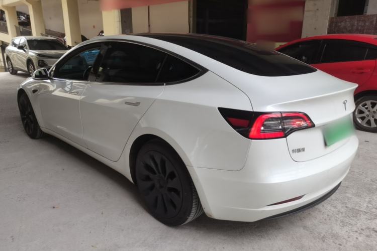 Used Tesla Model 3 2019 Standard Range Rear-Drive Upgraded Version Rear Left 45 Deg