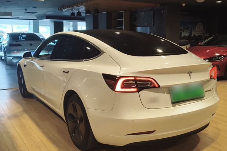 Used Tesla Model 3 2019 Standard Range Rear-Drive Upgraded Version Rear Left 45 Deg