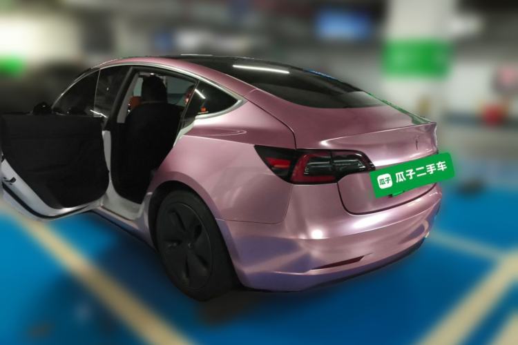 Used Tesla Model 3 2019 Standard Range Rear-Drive Upgraded Version Rear Left 45 Deg