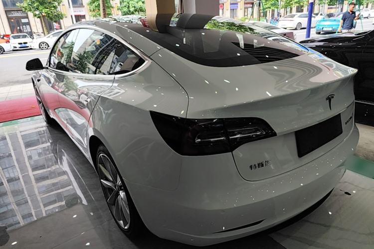 Used Tesla Model 3 2019 Standard Range Rear-Drive Upgraded Version Rear Left 45 Deg