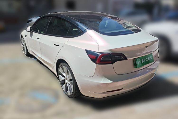 Used Tesla Model 3 2019 Performance High-Performance All-Wheel-Drive Version Rear Left 45 Deg