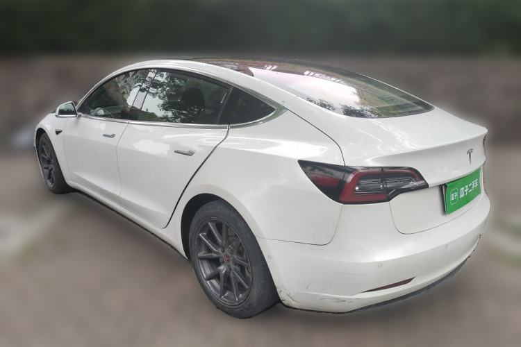 Used Tesla Model 3 2019 Long-Range Rear-Wheel-Drive Version Rear Left 45 Deg