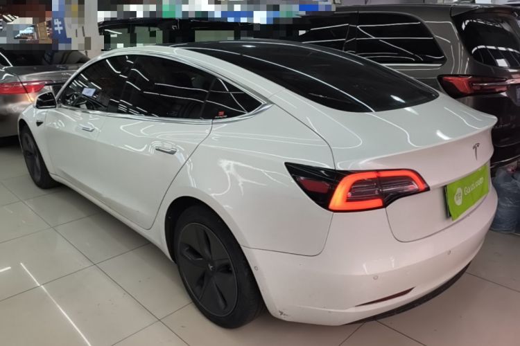 Used Tesla Model 3 2019 Standard Range Rear-Wheel Drive Upgraded Version (60 kWh) Rear Left 45 Deg