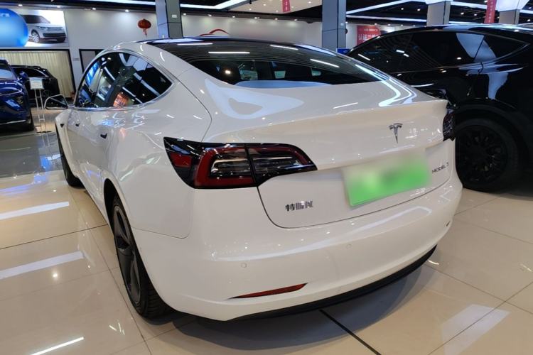 Used Tesla Model 3 2019 Standard Range Rear-Drive Upgraded Version Rear Left 45 Deg