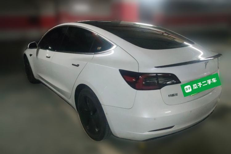 Used Tesla Model 3 2019 Standard Range Rear-Wheel Drive Upgraded Version (60 kWh) Rear Left 45 Deg