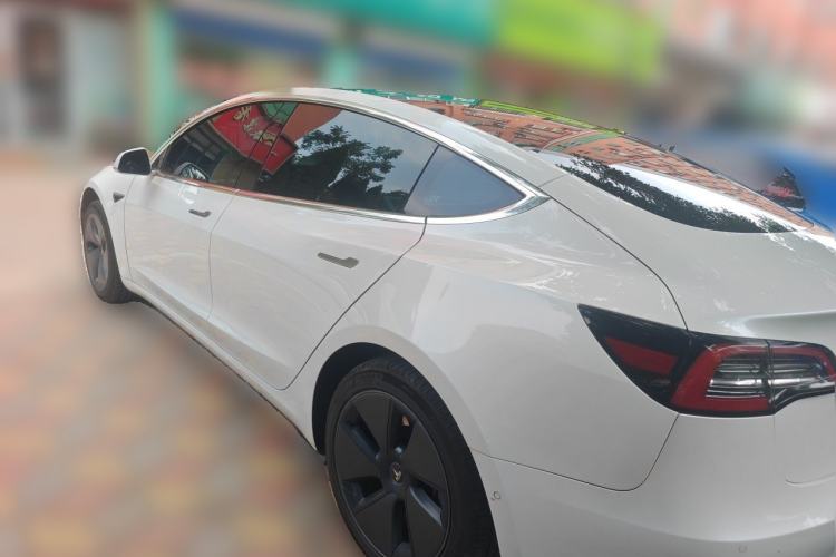 Used Tesla Model 3 2019 Standard Range Rear-Wheel Drive Upgraded Version (60 kWh) Rear Left 45 Deg