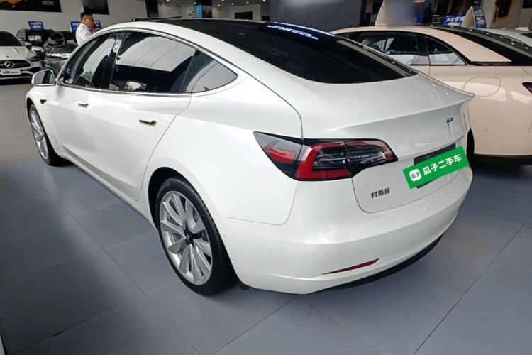 Used Tesla Model 3 2019 Standard Range Rear-Drive Upgraded Version Rear Left 45 Deg