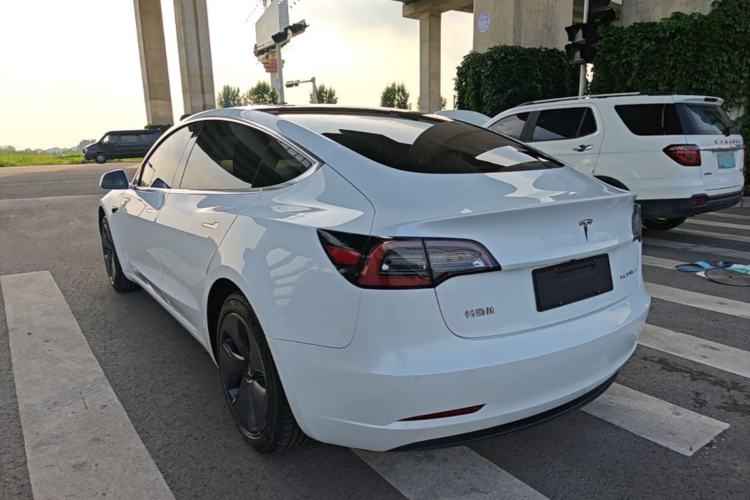 Used Tesla Model 3 2019 Standard Range Rear-Drive Upgraded Version Rear Left 45 Deg