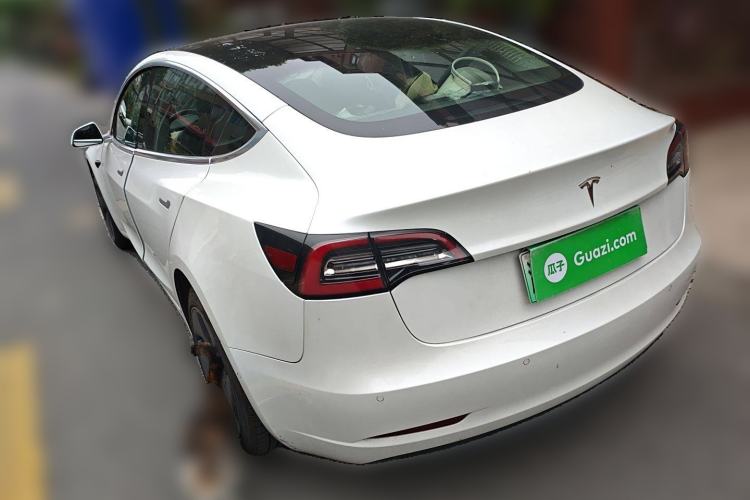 Used Tesla Model 3 2019 Standard Range Rear-Wheel Drive Upgraded Version (52 kWh) Rear Left 45 Deg