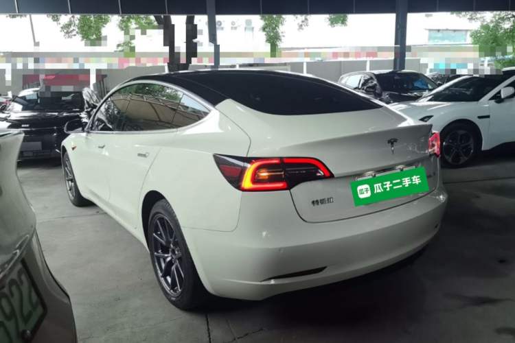 Used Tesla Model 3 2019 Standard Range Rear-Drive Upgraded Version Rear Left 45 Deg