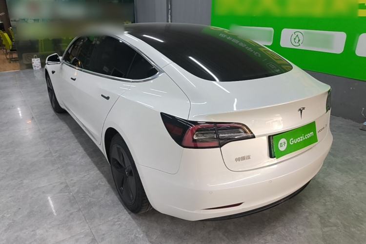 Used Tesla Model 3 2019 Standard Range Rear-Drive Upgraded Version Rear Left 45 Deg