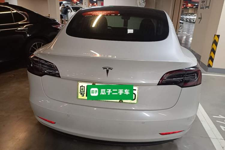 Used Tesla Model 3 2019 Long-Range Rear-Wheel-Drive Version Rear