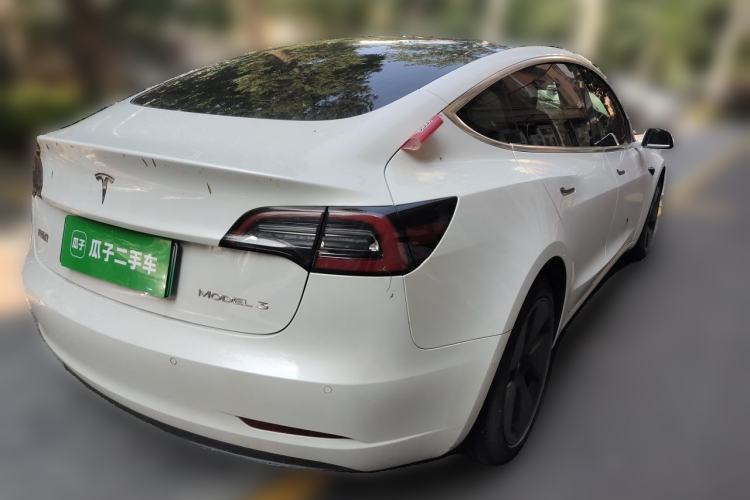 Used Tesla Model 3 2019 Standard Range Rear-Drive Upgraded Version Rear Right 45 Deg
