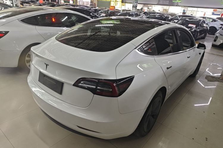 Used Tesla Model 3 2019 Standard Range Rear-Wheel Drive Upgraded Version (60 kWh) Rear Right 45 Deg