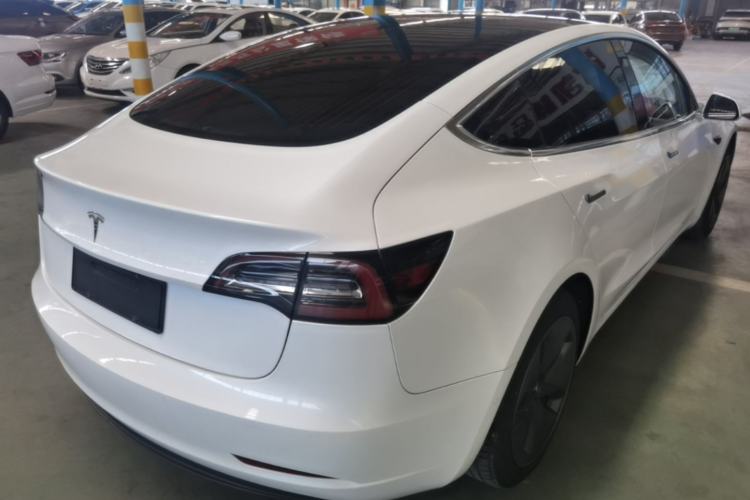 Used Tesla Model 3 2019 Standard Range Rear-Wheel Drive Upgraded Version (60 kWh) Rear Right 45 Deg