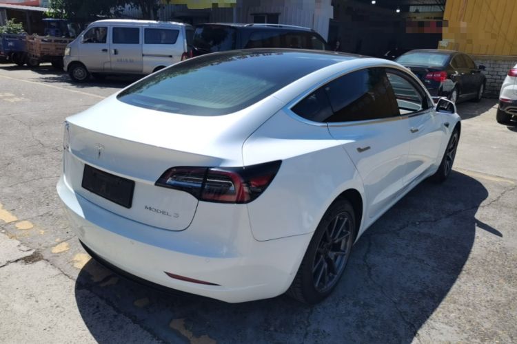 Used Tesla Model 3 2019 Standard Range Rear-Drive Upgraded Version Rear Right 45 Deg