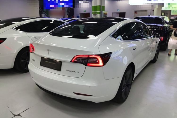 Used Tesla Model 3 2019 Standard Range Rear-Drive Upgraded Version Rear Right 45 Deg