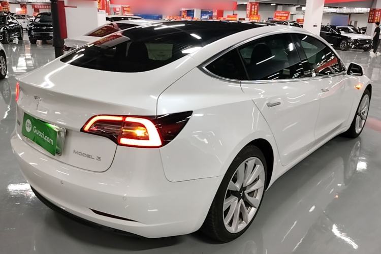 Used Tesla Model 3 2019 Standard Range Rear-Drive Upgraded Version Rear Right 45 Deg