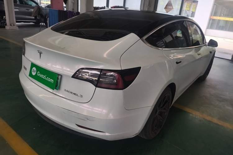 Used Tesla Model 3 2019 Standard Range Rear-Drive Upgraded Version Rear Right 45 Deg