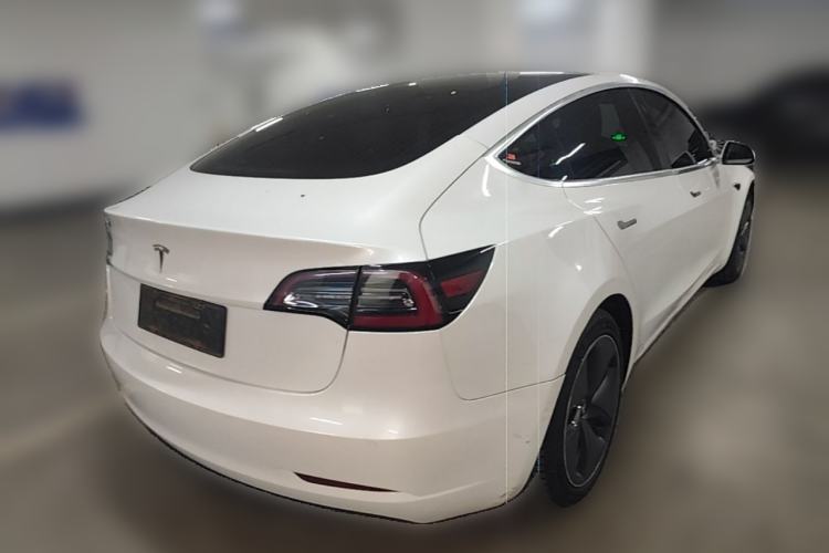 Used Tesla Model 3 2019 Standard Range Rear-Drive Upgraded Version Rear Right 45 Deg
