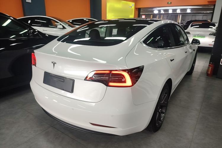 Used Tesla Model 3 2019 Standard Range Rear-Wheel Drive Upgraded Version (52 kWh) Rear Right 45 Deg