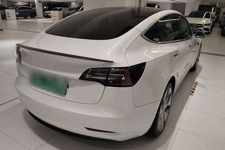 Used Tesla Model 3 2019 Performance High-Performance All-Wheel-Drive Version Rear Right 45 Deg