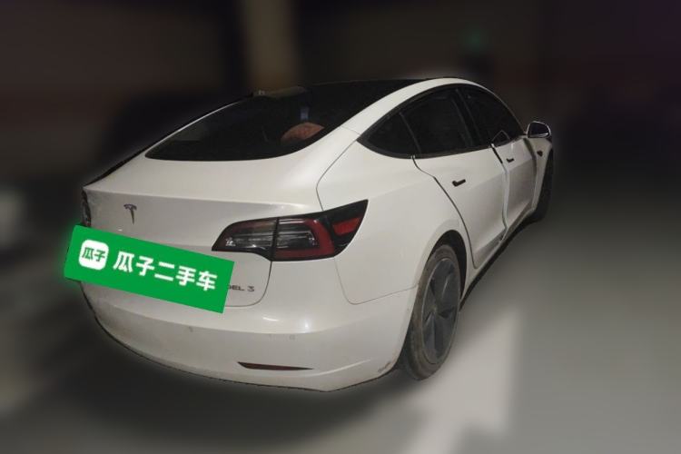 Used Tesla Model 3 2019 Standard Range Rear-Drive Upgraded Version Rear Right 45 Deg