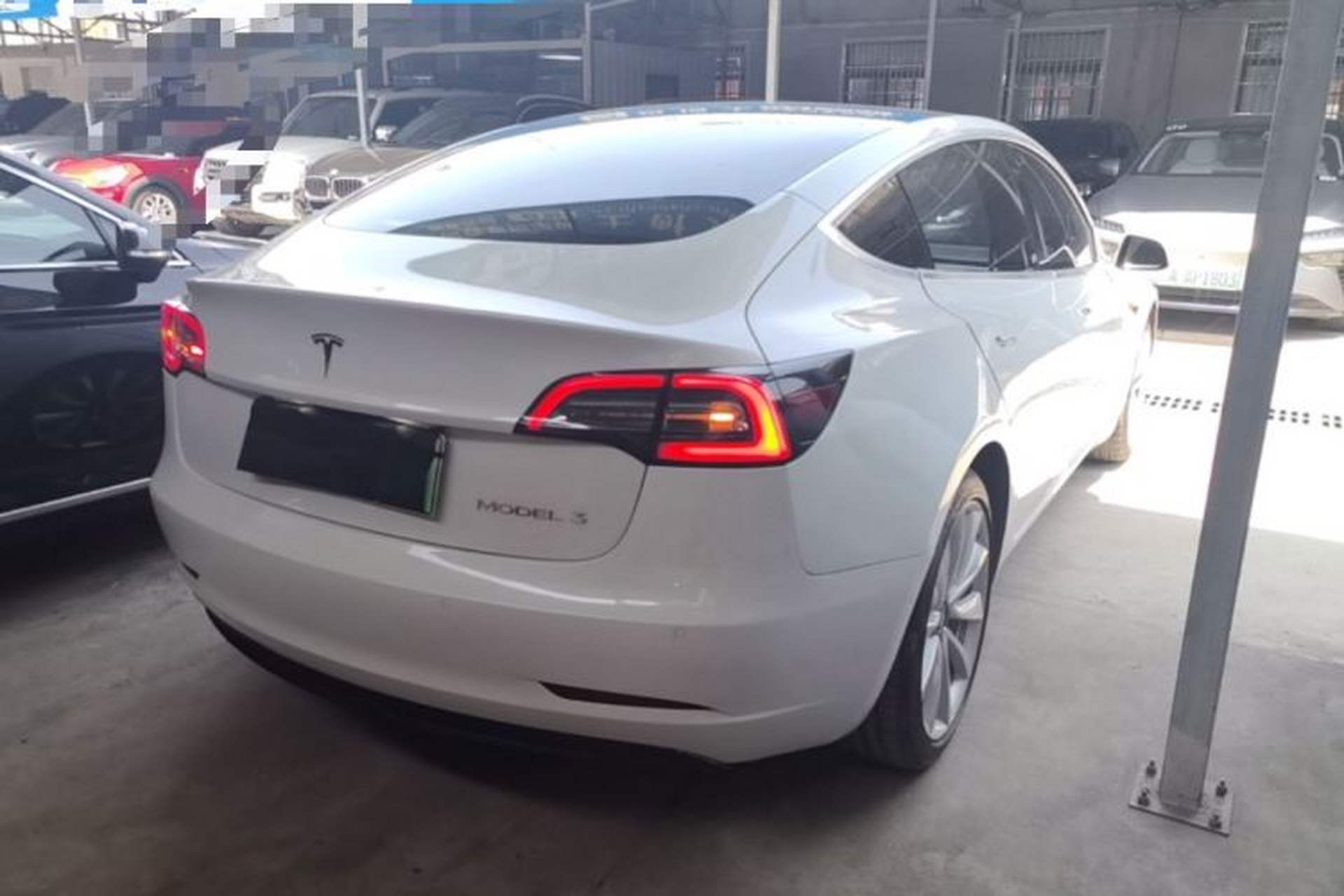 Used Tesla Model 3 2019 Standard Range Rear-Drive Upgraded Version Rear Right 45 Deg